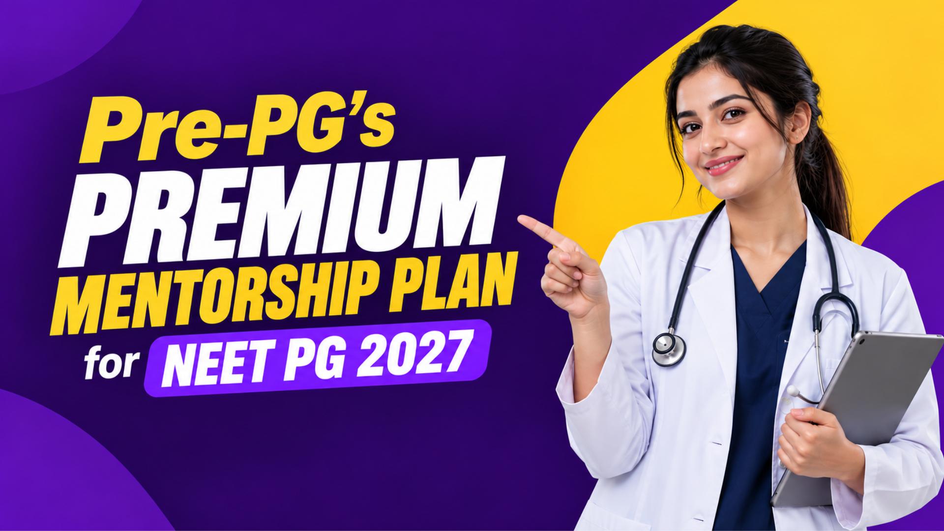 Pre-PG's Premium mentorship plan